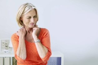 Decreased sensitivity in cervical osteochondrosis