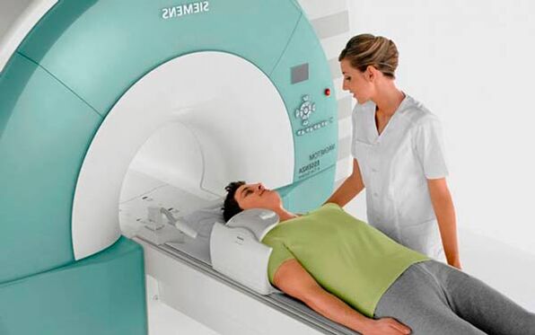 MRI to diagnose osteochondrosis