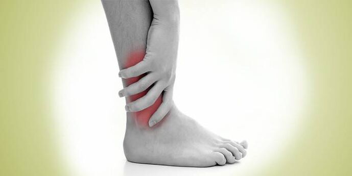 leg pain with ankle arthrosis