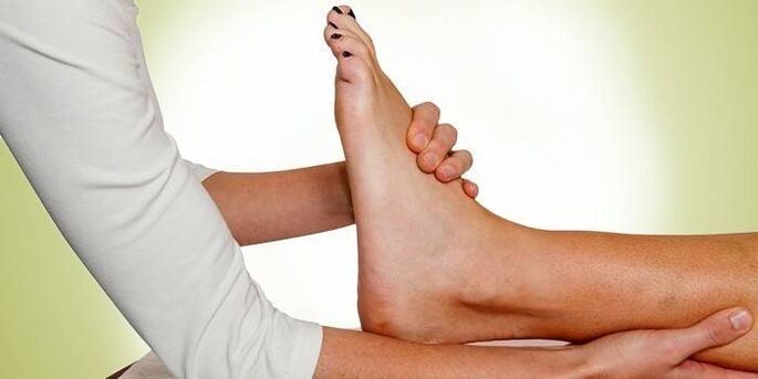 massage for the treatment of ankle arthrosis