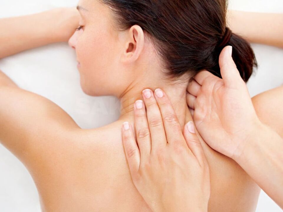 neck massage for osteochondrosis