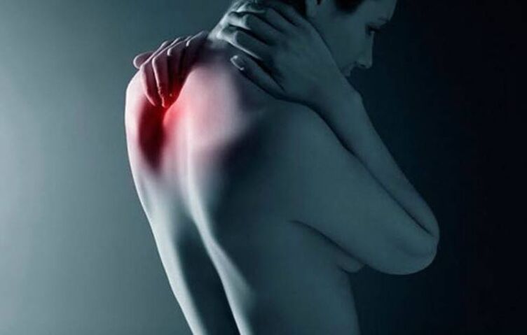 Pain in the shoulder blades