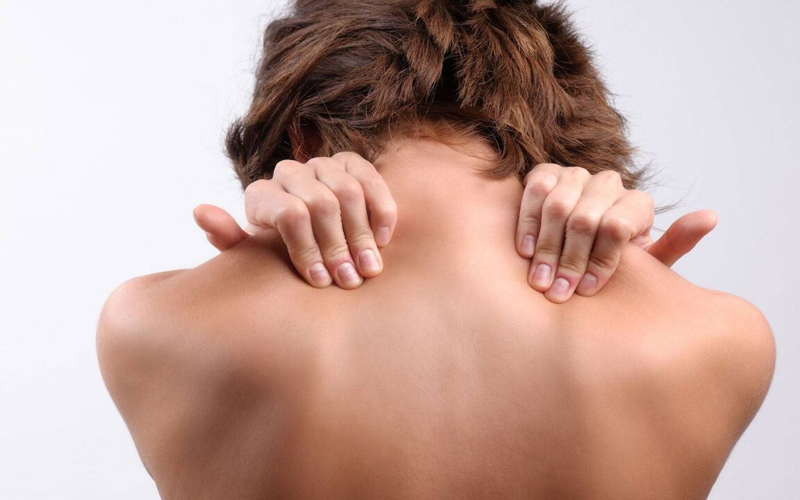 self -massage of the neck and back